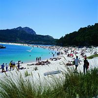 Playa de Rodas y Lago dos Nenos Islas Cíes, zdroj: TURESPAÑA & Turismo Galicia