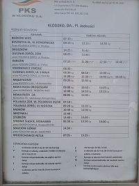 Klodzko -  odjezdy autobusů