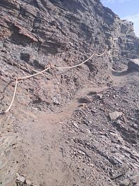 Na jednom z úseků je stezka vybavena