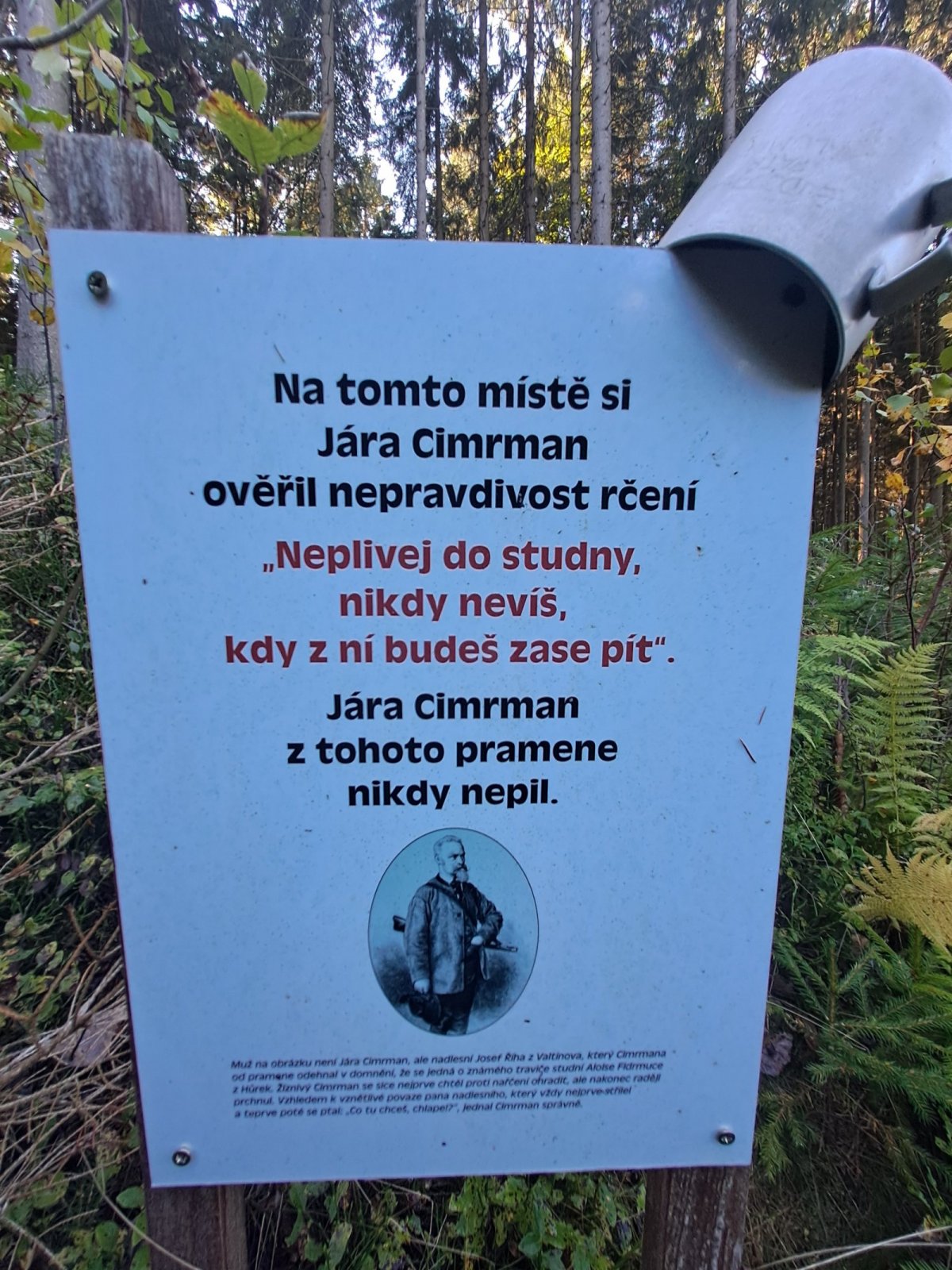 Kaproun - Cimrmanova studánka