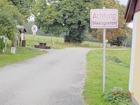 Hranice z obce Kleintaxen.