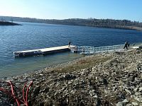 příprava mola v Leskovci nad Moravicí