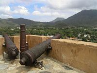 La Asuncion, pevnost Las Rosas, výhled k Guayyamurí