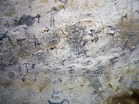 NP Los Haitises  - jeskyně La Linea, prehistorické malby indiánů Taino