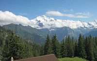 výjezd na Schynige Platte, panorama Bernských Alp