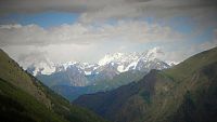 Montseuc, výhled k masivu Mont Blanc