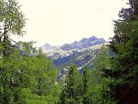 Montseuc, výhled ke  masivu Gran Paradiso