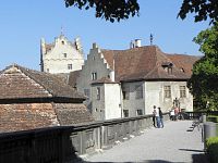 Meersburg, hrad s Dagobertovou věží (Dagobertsturm)