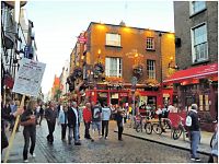 Dublin, "mokrá čtvrť " Temple Bar