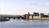 Limerick, řeka Shanon a King´s John Castle