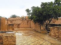 Sbeïtla - Sufetula, lázně s původní mozaikovou podlahou