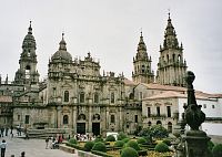 Santiago de Compostela, katedrála z Praza da Immaculata