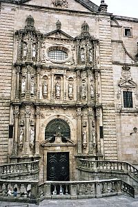 Santiago de Compostela, portál Monasterio e Iglesia de San Martín Pinario y Seminario Mayor