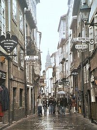 Santiago de Compostela, Rúa Vilar ve starém městě