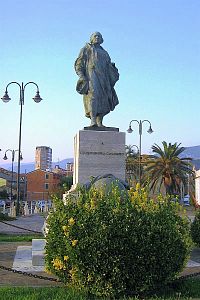 Lavagna, socha ryštofa Kolumba u pláže