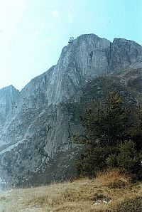Chamonix, Le Brévent, od mezistanice Planpraz,  2000 m