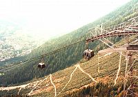 Chamonix, 1. úsek lanovky na Le Brévent, stanice Planpraz,  2000 m