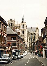 Amiens, katedrále Notre-Dame ze 13. století