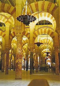 Cordoba, katedrála Mezquita, přestavěna z mešity