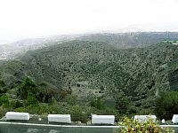 Caldera de Bandama, kráter je široký je skoro kilometr a hluboký 200 m