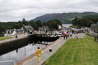 Fort Augustus, zdymadla na Caledonian Canal - Neptune´s Staircase