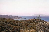 Korfu, pohled přes Acharavi k Roda