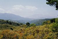 Rhodos, pohoří Profitis Ilias, nejvyšší hora Attavyros (1215m)