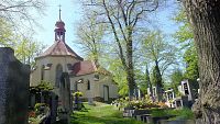 Černovičky, sv. Vavřinec a přilehlý hřbitov