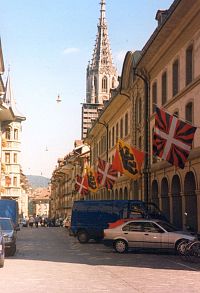 Bern, Kramgasse, věž St. Vincent