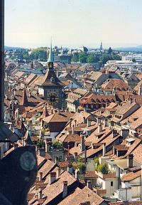 Bern, výhled z věže katedrály