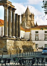 Évora, Dianin chrám, katedrála Sé