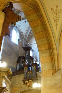 Slaný, kostel sv. Gotharda, varhany