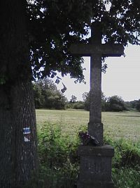 20. Kamenný kříž z roku 1905 cestou k Obděnicím.
