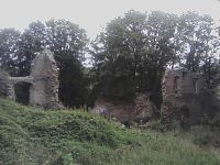 49. Zbytky zdí hradu se dochovaly do dnešních dní.
