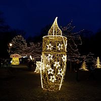Vánoční městečko v Bělském lese, Ostrava-Jih, prosinec 2023