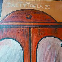 Malba na autobusové zastávce Josefa Skupy v Ostravě-Porubě