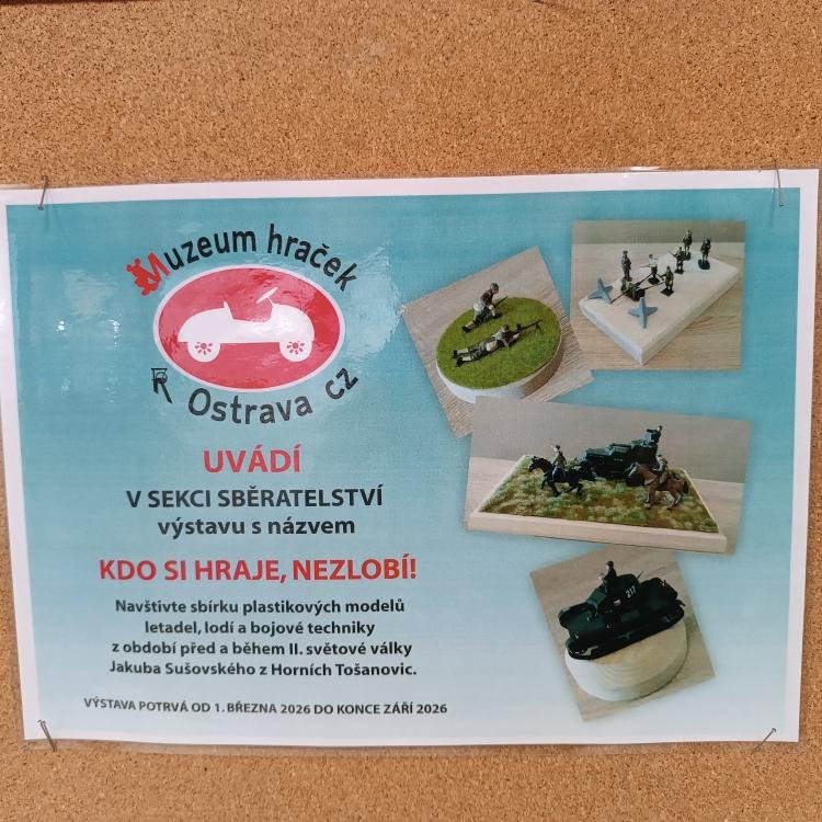 Do Muzea hraček Ostrava na výstavu plastikových modelů letadel, lodí a bojové techniky