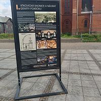 Panelová výstava UPDATE Vítkovice na Mírovém náměstí v Ostravě-Vítkovicích