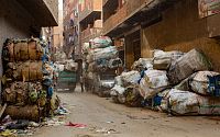 Káhirské "odpadkové město" Manshiyat Naser