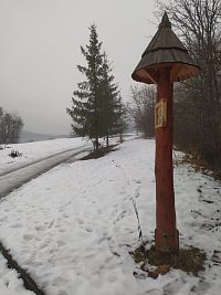 Křížová cesta v zimě