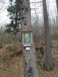 Obrázek sv. Huberta, patrona myslivců... kousek od Ráztoky, procházkou lesem...