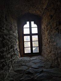 Sovinec - hrad v Moravskoslezském kraji, cesta na vyhlídku z věže