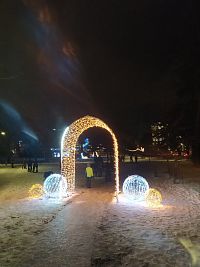 Zlín, park Komenského, advent