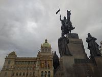 Praha - Václavské náměstí, Pomník svatého Václava