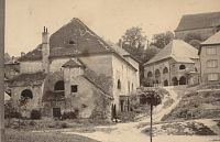Historická fotografie Horní synagogy v Mikulově
