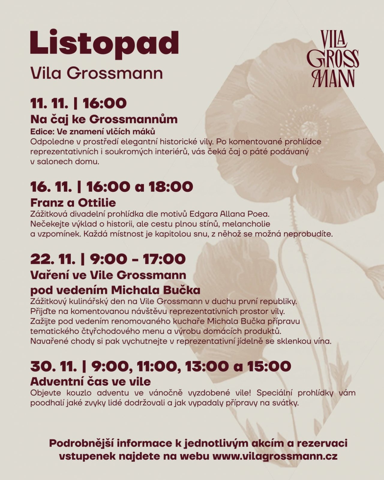 Vila Grossmann v listopadu
