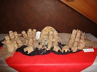 Trutnov, Výstava betlémů, keramický betlém z dětské dílny