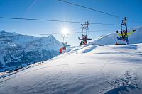 Grindelwald First Ski Region a bezplatná zip-line ve skipasu: © Jungfraubahnen