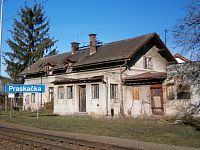 Stará, již zbouraná železniční stanice (Praskačka)