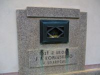 Prsť z hrobu J. A. Komenského (Brandýs nad Orlicí)